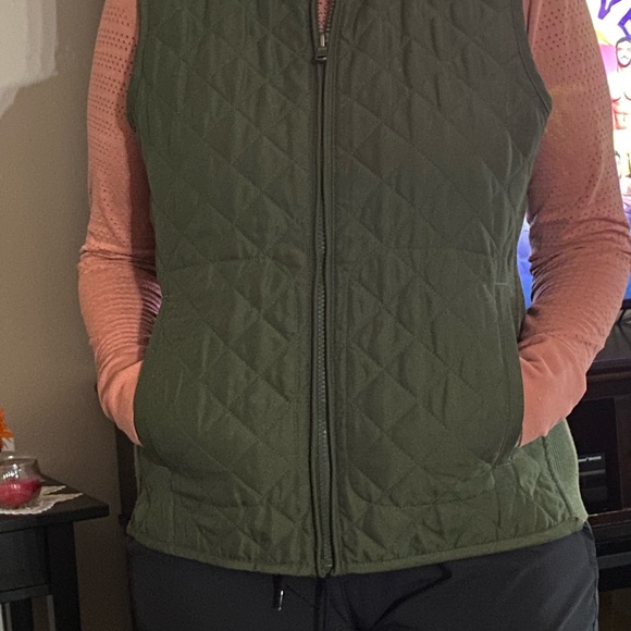 NWOT Chaps Military Green Vest - Picture 2 of 12